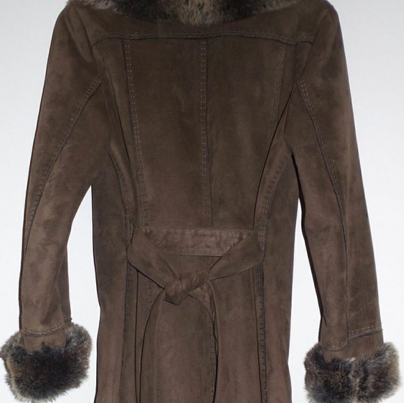 Pierre Balmain Paris authentic real brown coat XS - Picture 4 of 8
